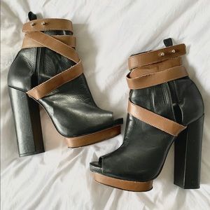 Topshop Leather Platform Sandal